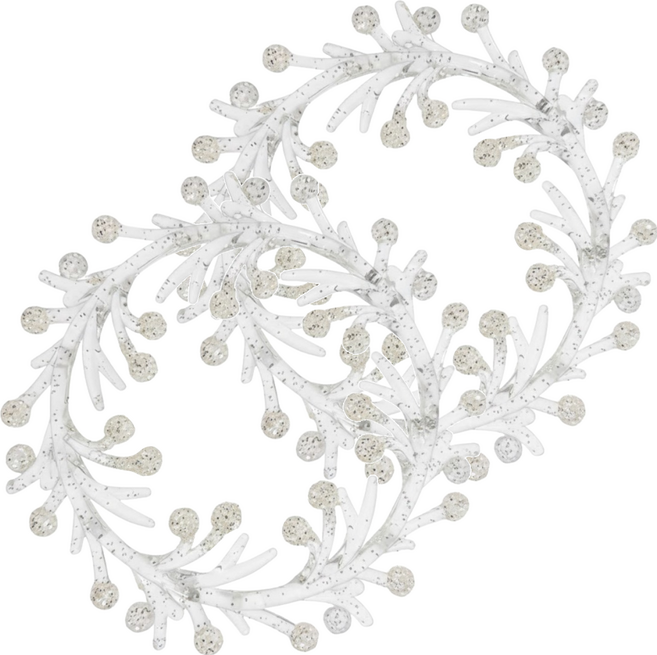 Warm House Decor 暖和家居 聖誕節雪花裝飾 D0086 2個, A水晶麋鹿 單色, 1組