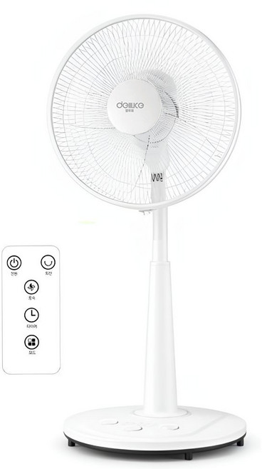 델루체 초미세풍 발터치 리모컨 선풍기 35cm, DLF-FR47W