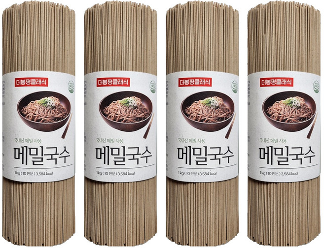 더봉평클래식 메밀국수, 1kg, 4개