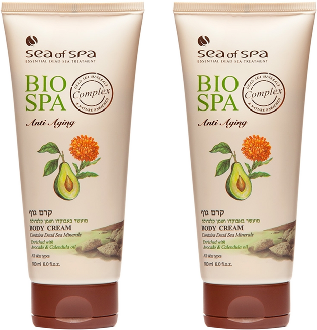 sea of spa 酪梨金盞花體霜, 180ml, 2條