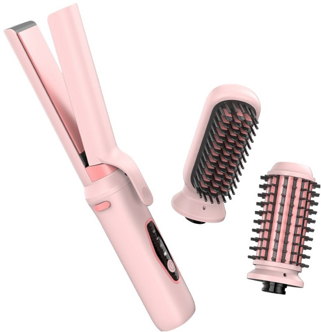 슈틸루스터 무선 3in1 빗고데기, 핑크, ST-DWC100