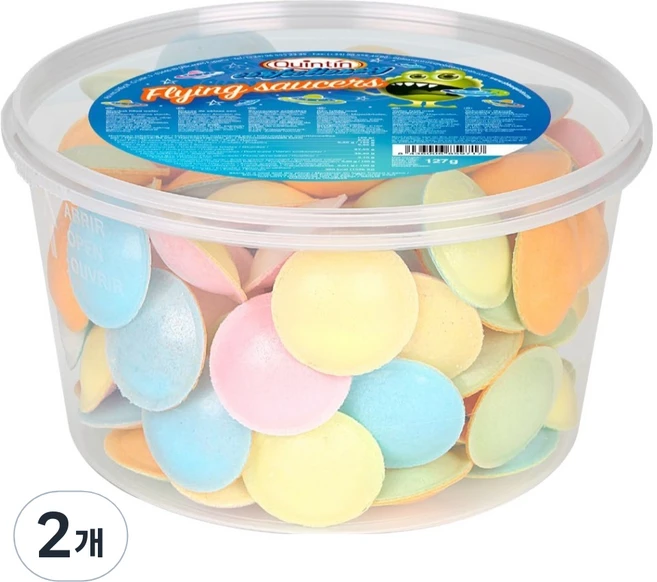 우주선 모양 캔디, 127g, 2개 - 쿠팡