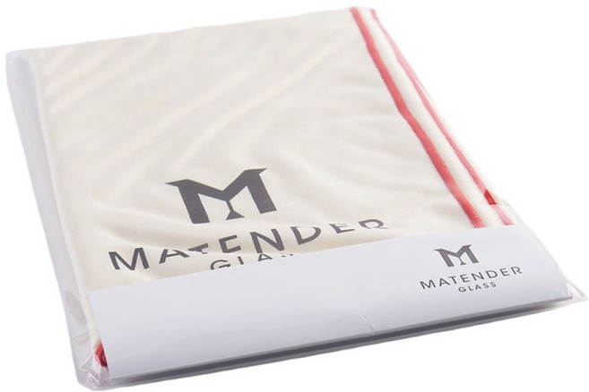 MATENDER 超細纖維水晶玻璃擦拭巾, 象牙白, 1個