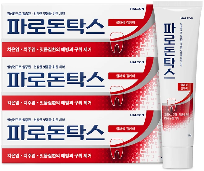파로돈탁스 클래식 검케어 치약, 100g, 3개 - 쿠팡