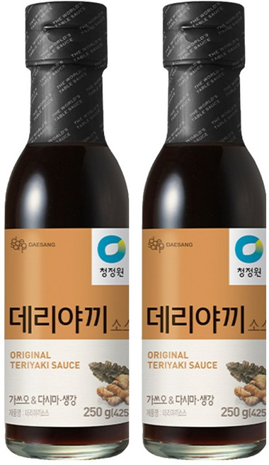 청정원 데리야끼 소스, 250g, 2개
