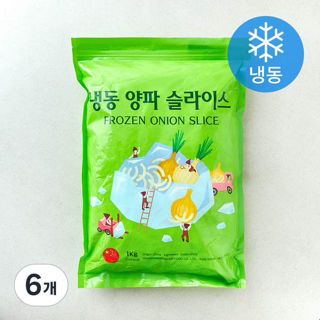 웰프레쉬 양파 슬라이스 (냉동), 6개, 1kg