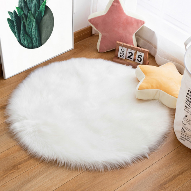 코멧 홈 원형 퍼 러그