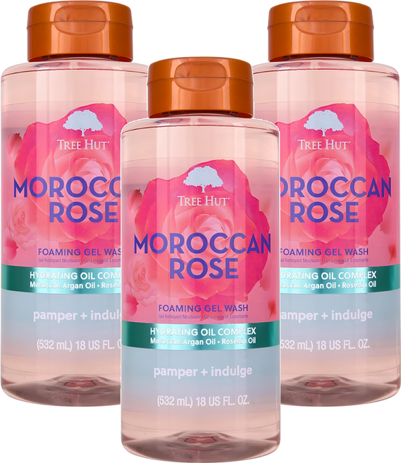 TREE HUT 乳木果沐浴露 Moroccan Rose, 510g, 532ml, 3罐