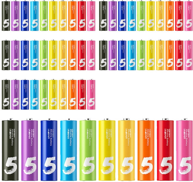 Cuktech 鹼性電池 3號AA B06/乾電池/電池盒收納, 10顆, 6盒