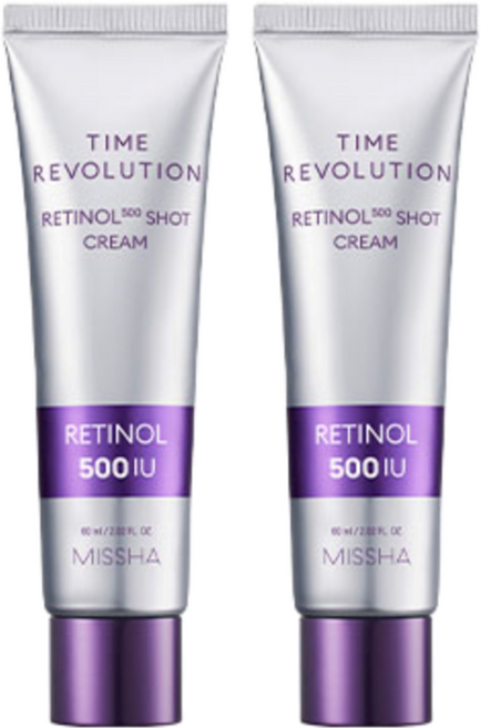 미샤 타임레볼루션 500샷 크림, 60ml, 2개