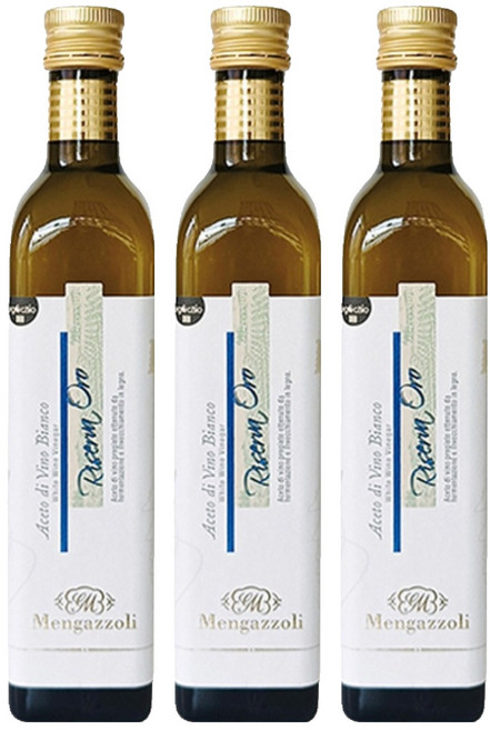 멩가졸리 화이트 와인 비네가 아세토 디 비노 와인식초, 500ml, 3개