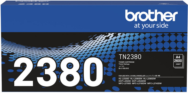 brother 兄弟牌 原廠碳粉匣 TN-2380, 黑色, 1個