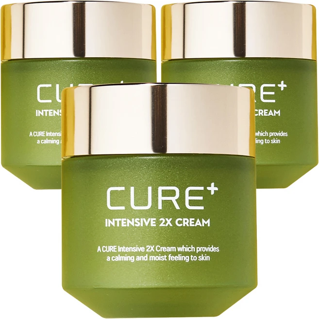 김정문알로에 큐어 인텐시브 2X 크림, 50g, 3개 - 쿠팡