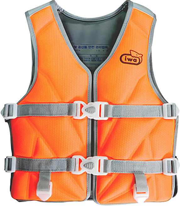 아이와 수영조끼, 형광주황색, 1개