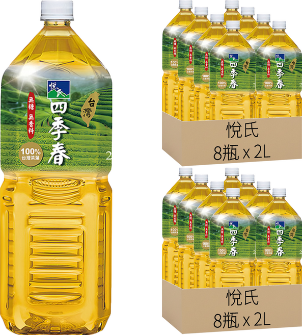悅氏 四季春, 2L, 16瓶