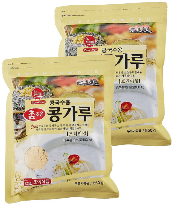 초야식품 참조은 콩국수용 콩가루, 850g, 2개