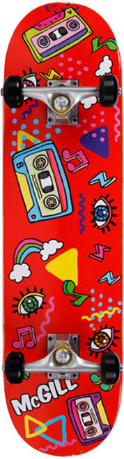 랜드웨이 맥길 디스코 스케이트보드, 레드, 1개