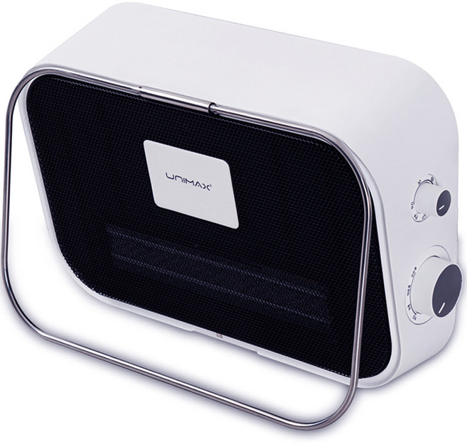 유니맥스 벽걸이형 PTC 욕실 전기 온풍기, UPT-B3205W, 화이트