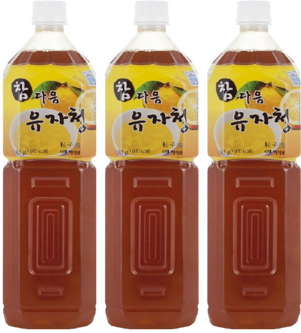 파낙스 참다음 유자청, 1.5L, 3개
