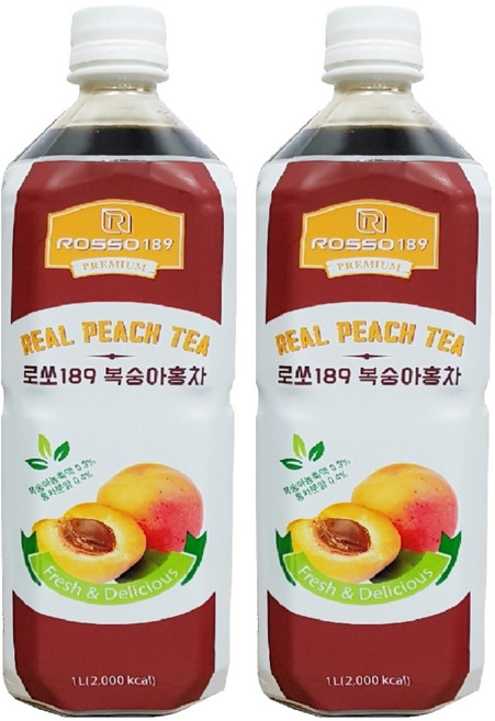 파낙스 로쏘 189 복숭아홍차, 1L, 2개
