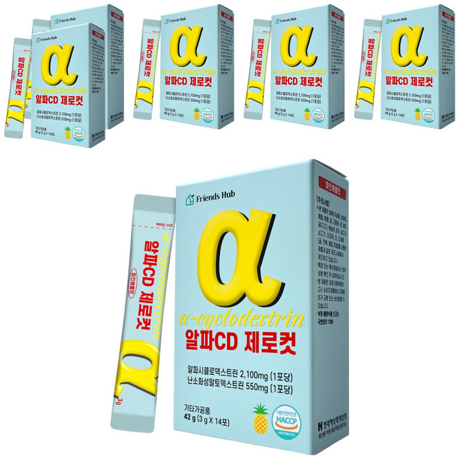 프렌즈허브 알파시클로덱스트린 알파CD 제로컷, 6개, 42g