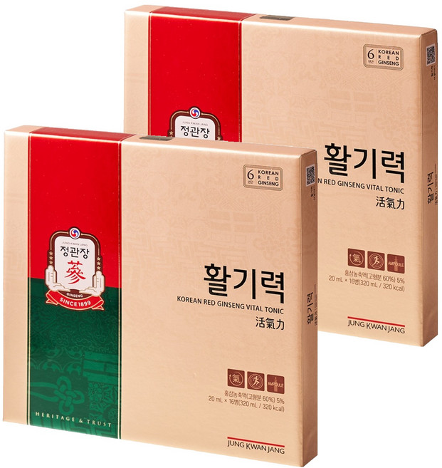 정관장 활기력 세트 16p, 320ml, 2세트