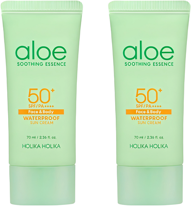 홀리카홀리카 알로에 워터프루프 선크림 SPF50+ PA++++, 70ml, 2개