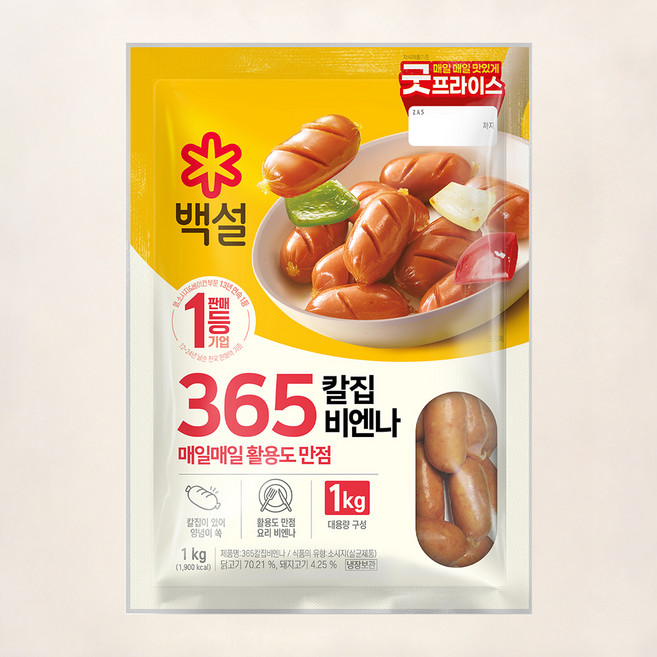백설 365 칼집 비엔나, 1kg, 1개