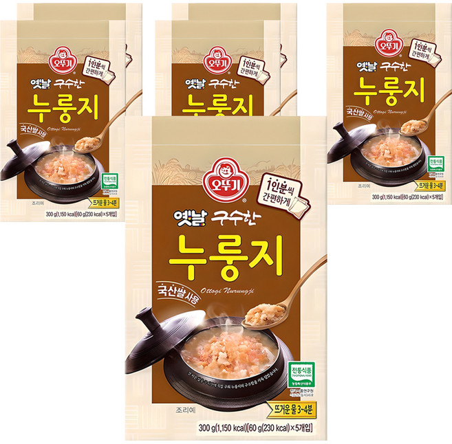 오뚜기옛날 구수한 누룽지, 300g, 6개