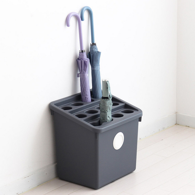 올리빙 국내 제조 도트 모듈 우산꽂이, 1개, 그레이