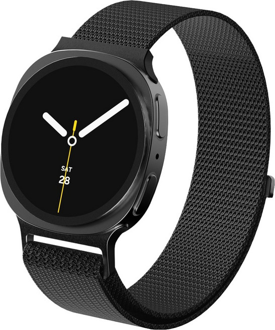 요거 갤럭시워치 메탈 마그네틱 스트랩, 블랙, 1개