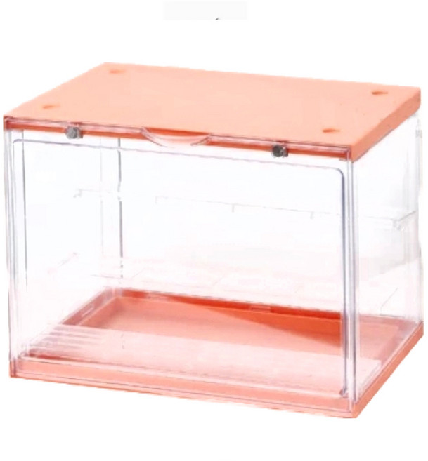 KOLKO 公仔展示盒 A0001-3 粉橙色 8.7L, 1個