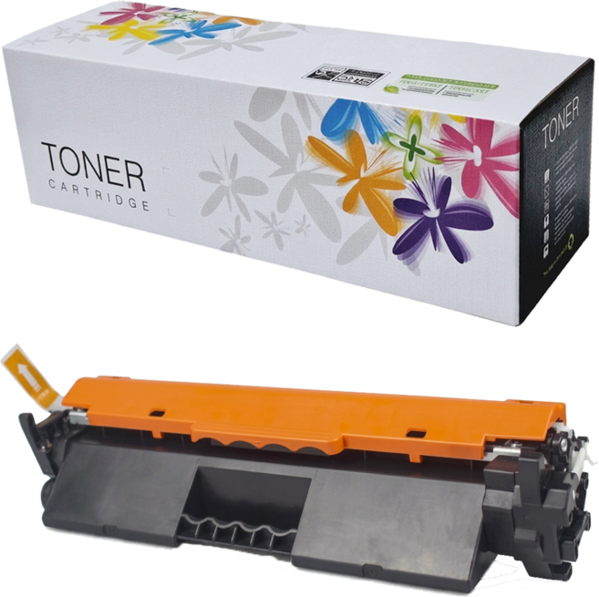 UFOTEC 全新副廠碳粉匣 HP CF217A M102a/M102w/M130a/M130nw/M130fn/M130fw 17A 易加粉 適用, 黑色, 1個