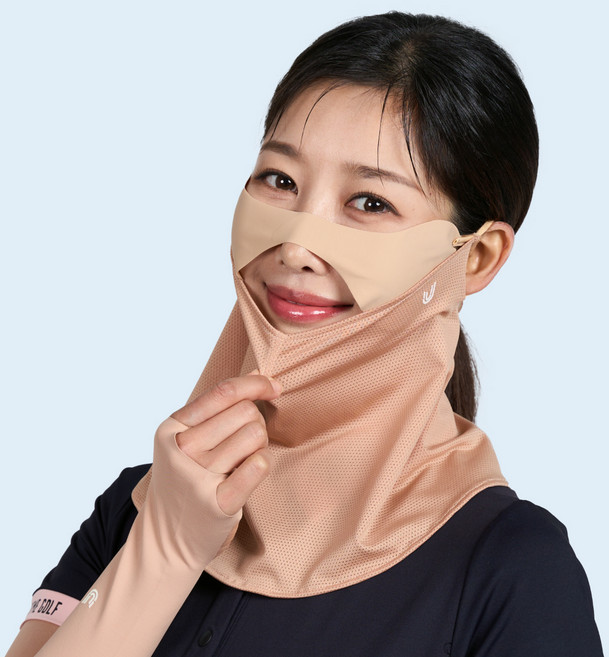 유투스포츠 ML11 더블로 마스크, 베이지, 1개