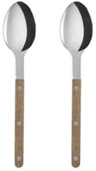 사브르 비스트로 샤이니 디너스푼 21.5cm, 티크우드, 2개