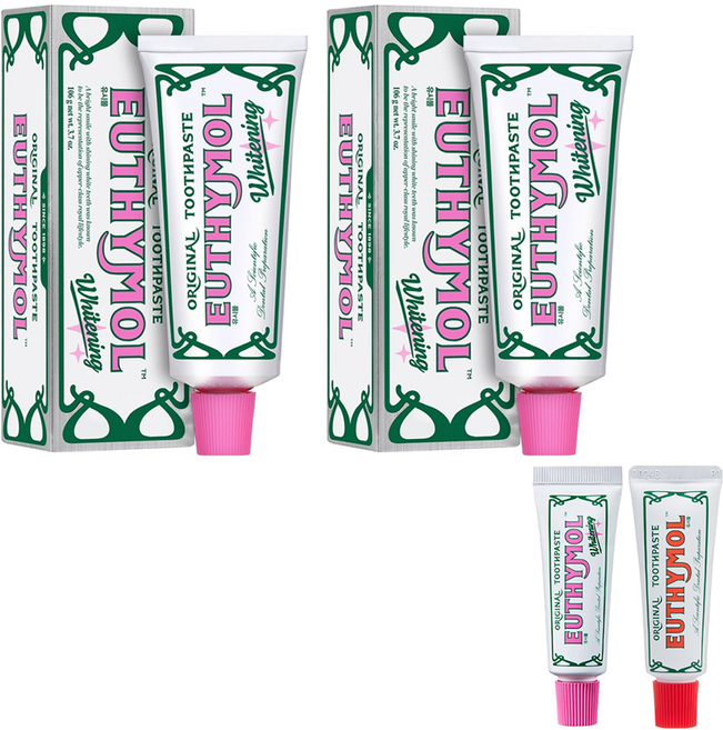 유시몰 화이트닝 티엠 치약 2p 106g + 화이트닝 치약 20g + 오리지널 치약 20g, 1세트