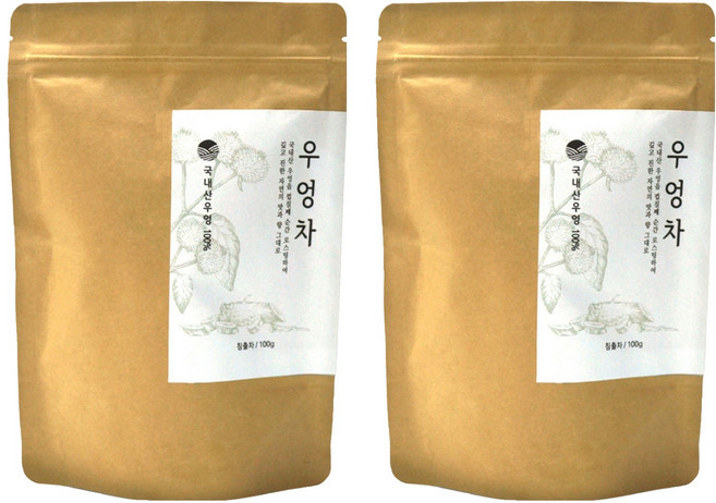 자연지애 껍질째 볶은 우엉차, 300g, 1개입, 2개