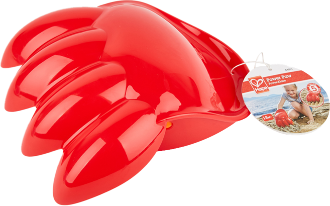 Hape 威力爪子挖沙玩具 適用年齡：18個月以上, 紅色, 1個, 14g