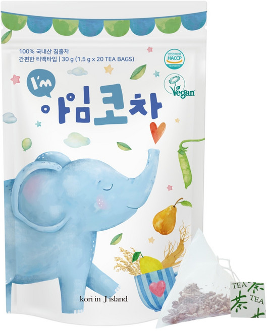 코리인제이아일랜드 배도라지 작두콩 아임코차 1.5g x 20p, 1개