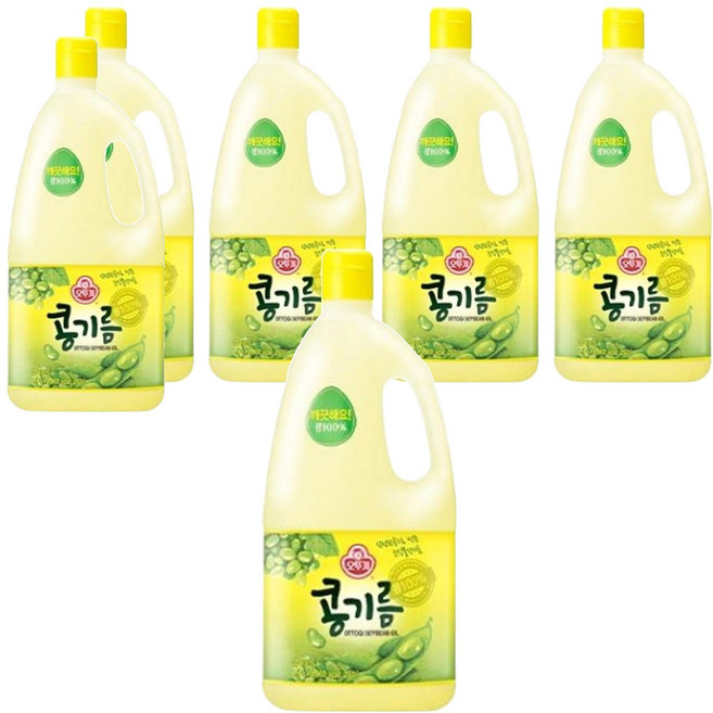 오뚜기 콩기름, 1.8L, 6개