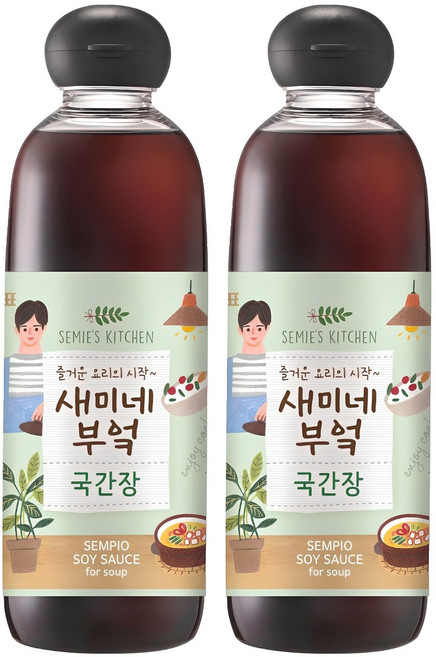 새미네부엌 국간장, 830ml, 2개