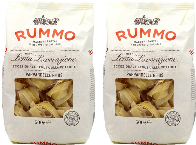 RUMMO 路莫 義大利鳥巢寬麵, 500g, 2個