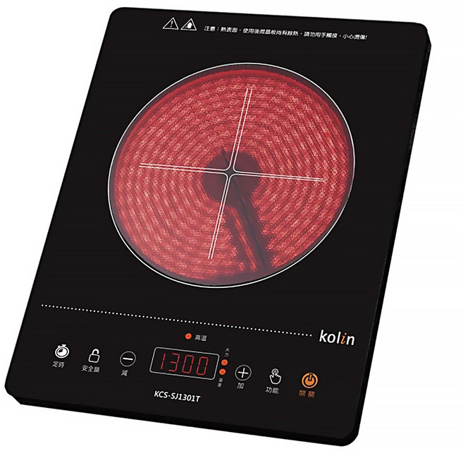 Kolin 歌林 觸控式電陶爐, KCS-SJ1301T, 1個, Freestanding