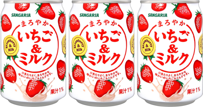 SANGARIA 草莓牛奶, 275ml, 3罐