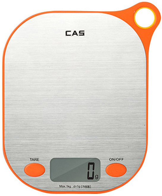 카스 디지털 주방저울, KE-7000(오렌지), 1개