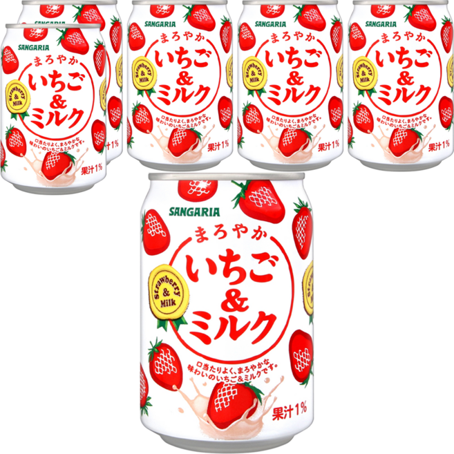 SANGARIA 草莓牛奶, 275ml, 6罐