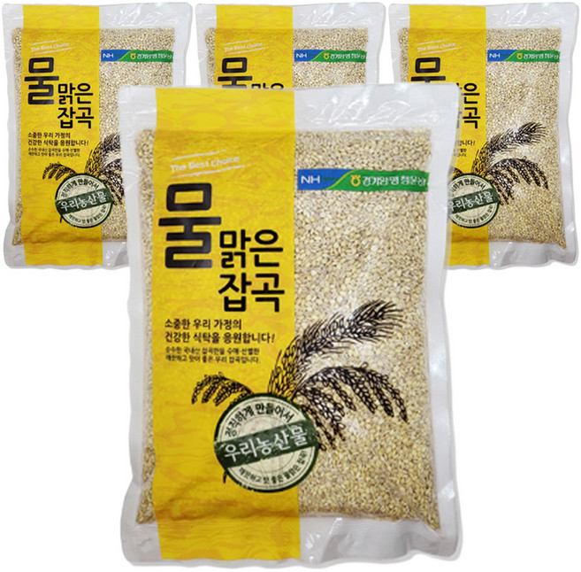 물맑은양평 청운농협 찰보리, 1kg, 4개