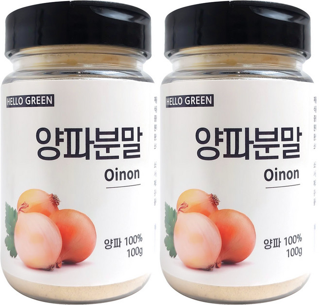 헬로우그린 양파 분말, 2개, 100g