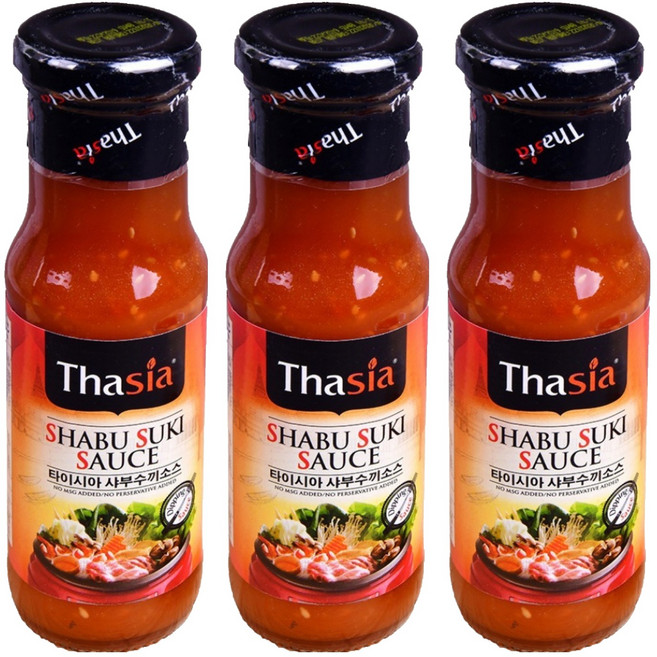 타이시아 샤부수끼 소스, 170g, 3개