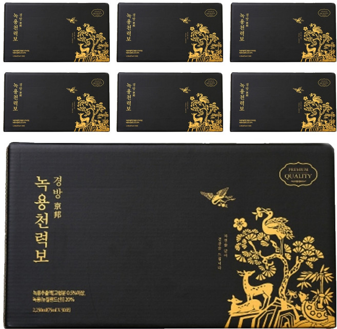 경방신약 프리미엄 녹용천력보 건강즙, 2.25L, 7개